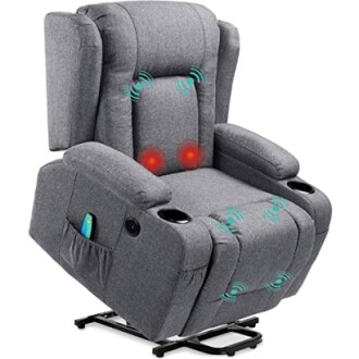 Best Choice Products Modern Linen Electric Power Lift Chair