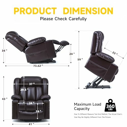 Large Power Lift Chair Recliner